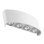 Aplique Para Pared Exterior de 8 Led 8W BLANCO 3000k