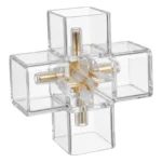 Conector De Empalme Para LED Hexagonal T5 Modelo Cruz + - Imagen 2