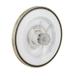 Lámpara Ventilador De Techo 5 Aspas De 50cm 3 Tonos de luz Borde Negro - Imagen 2