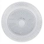 Lámpara LED Ventilador 3 Tonos de Luz Control Remoto APP 50cm MOD. HW CRISTAL 50w