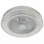 Lámpara LED Ventilador 3 Tonos de Luz Control Remoto APP 50cm MOD. HW CRISTAL 50w - Imagen 2