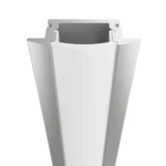 Perfil De Aluminio Para Embutir 17x7Mm, Incluye Difusor Opal 12mm, 2Mt