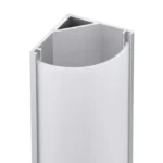 Perfil De Aluminio Para Cinta Led Tira R501 2mts Curvo Incluye Difusor - Imagen 2
