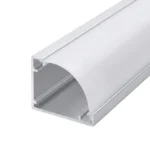 Perfil De Aluminio Para Cinta Led Tira R501 2mts Curvo Incluye Difusor - Imagen 3
