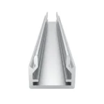 Perfil De Aluminio Para Cinta Led Tira R552 2mts Incluye Difusor Opal (Uso para Vitrinas)